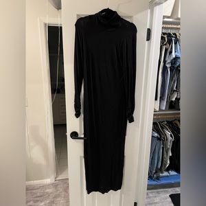 ASOS maternity black turtleneck maxi dress- size 14